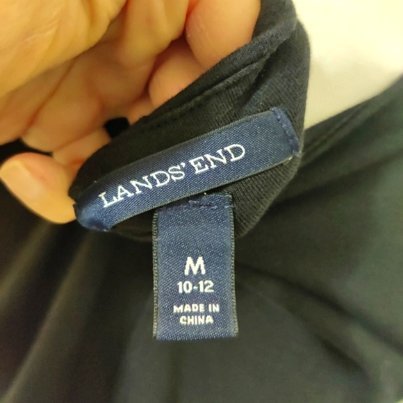 Lands End Black Sleeveless Dress Size Medium - Picture 9 of 10